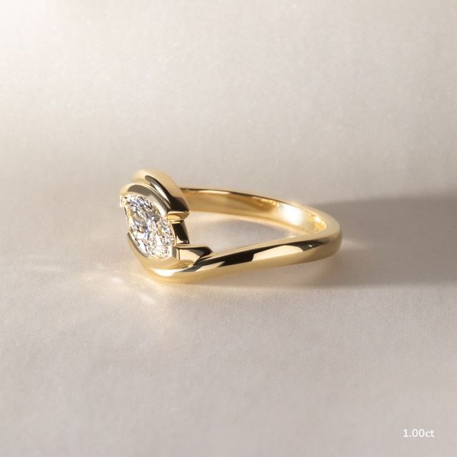 Naia Yellow Gold Solitaire Engagement Ring