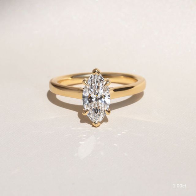 Juliette Dainty Yellow Gold Engagement Ring