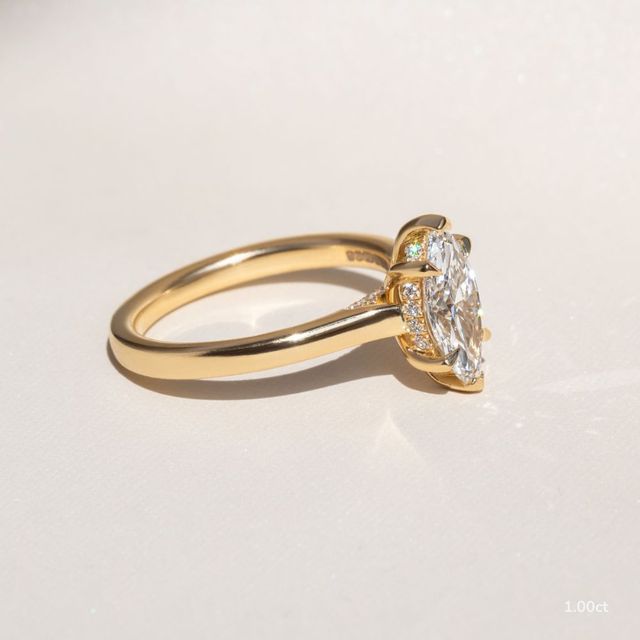 Juliette Yellow Gold Engagement Ring