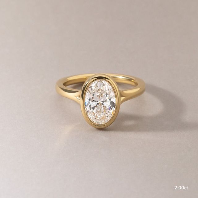 London Yellow Gold Solitaire Engagement Ring