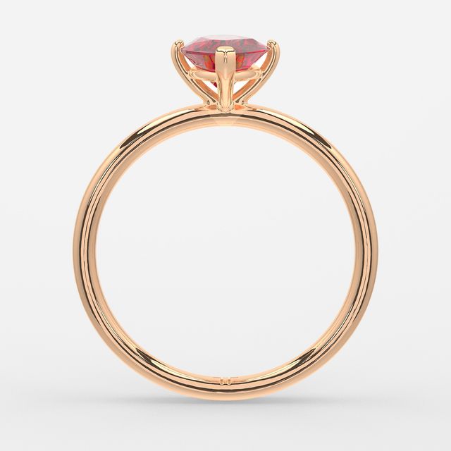 1 Carat Lab Grown Marquise Ruby Engagement Ring In Rose Gold – Chelsea