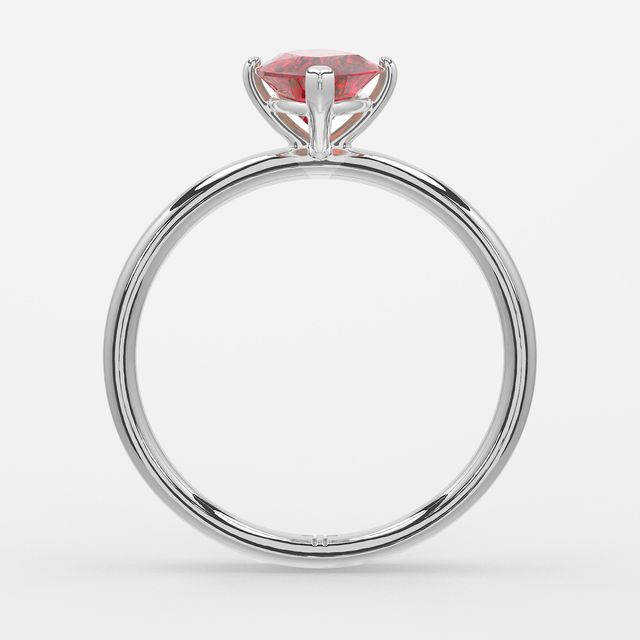 1 Carat Lab Grown Marquise Ruby Engagement Ring In White Gold – Chelsea