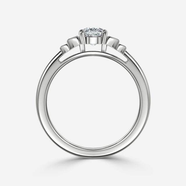 Kaia Platinum Trilogy Engagement Ring
