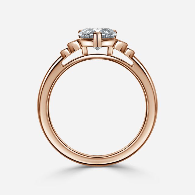 Kaia Rose Gold Trilogy Engagement Ring