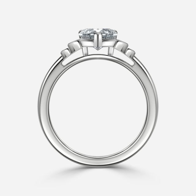 Kaia White Gold Trilogy Engagement Ring