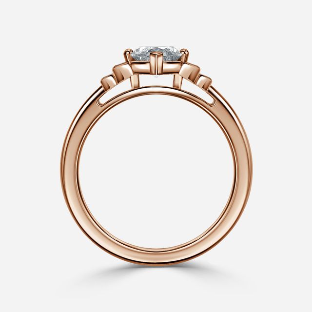 Kaia Rose Gold Trilogy Engagement Ring
