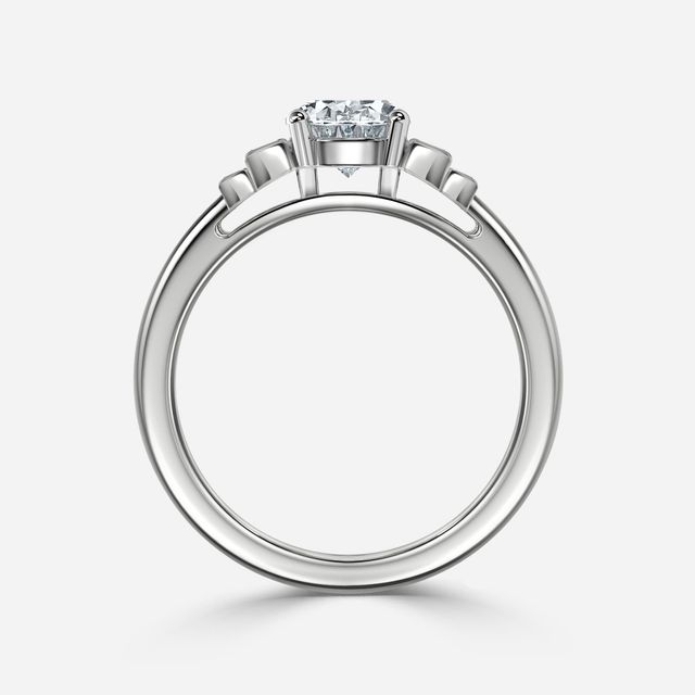 Kaia Platinum Trilogy Engagement Ring