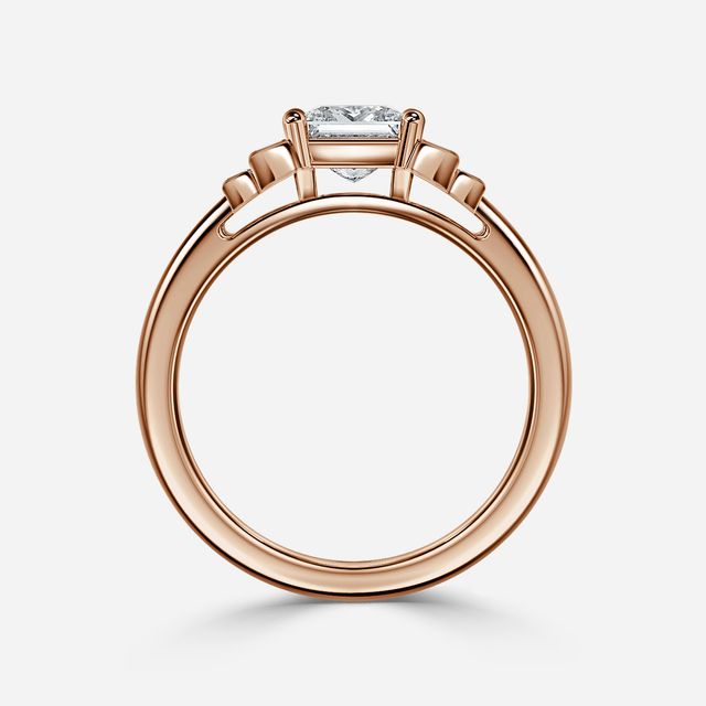Kaia Rose Gold Trilogy Engagement Ring