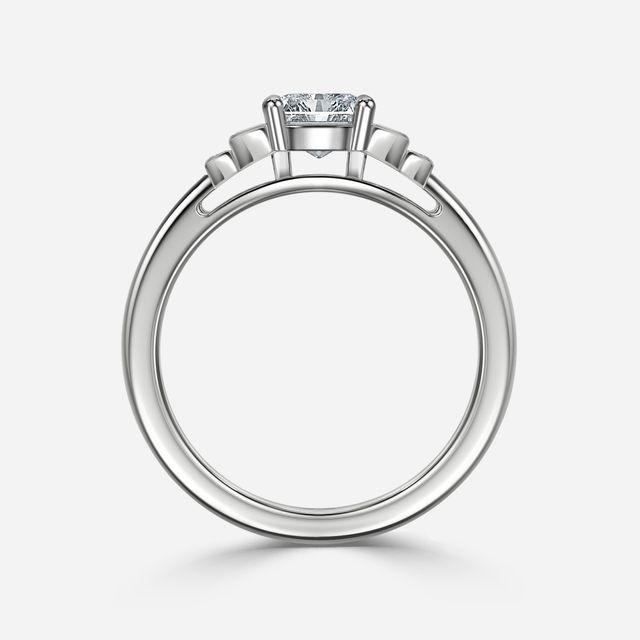 Kaia Platinum Trilogy Engagement Ring