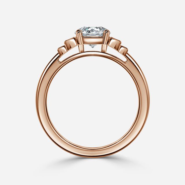 Kaia Rose Gold Trilogy Engagement Ring