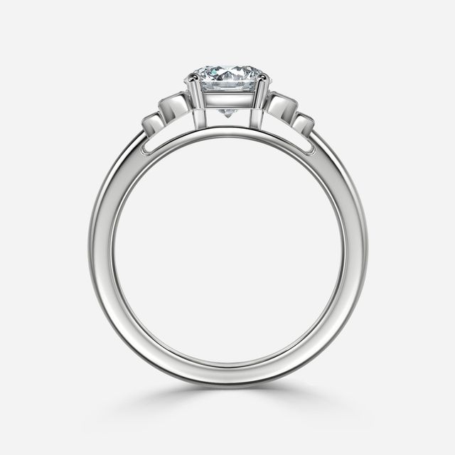 Kaia White Gold Trilogy Engagement Ring
