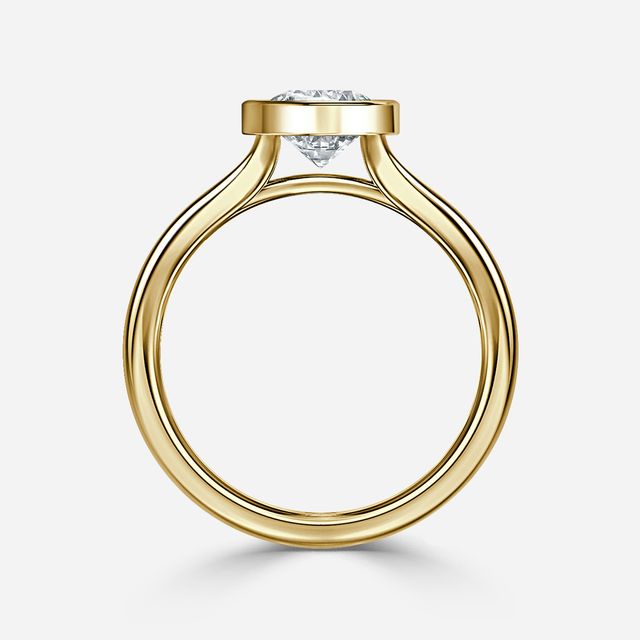 London Yellow Gold Solitaire Engagement Ring