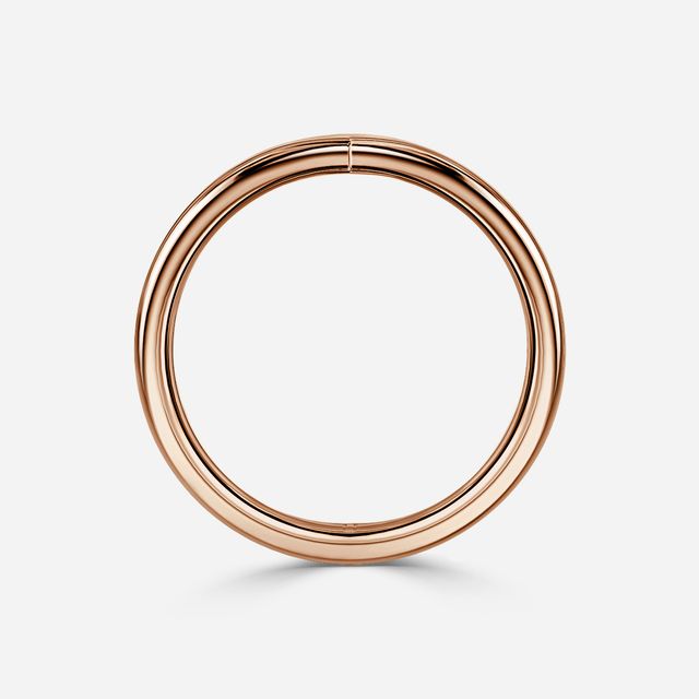 Wishbone Plain Wedding Ring in Rose Gold