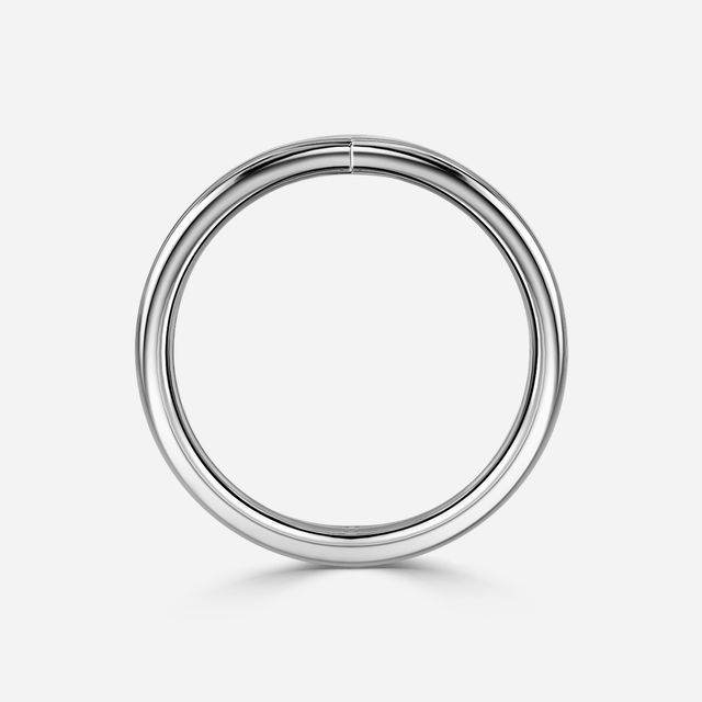 Wishbone Plain Wedding Ring in Platinum