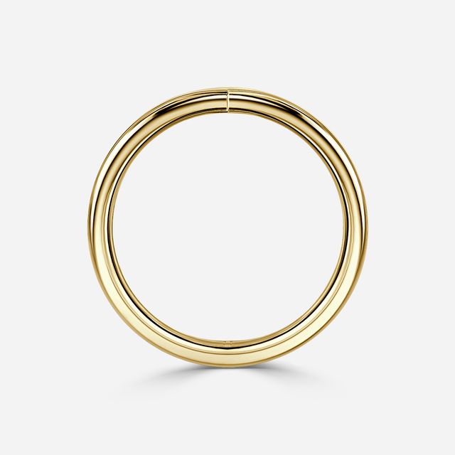 Wishbone Plain Wedding Ring in Yellow Gold