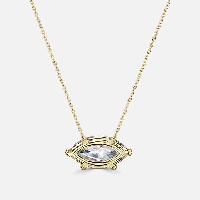 Zendaya Diamond Solitaire Pendant In Yellow Gold