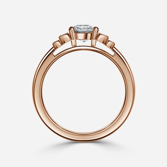 Kaia Rose Gold Trilogy Engagement Ring