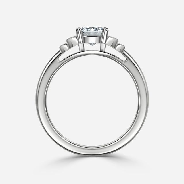 Kaia Platinum Trilogy Engagement Ring