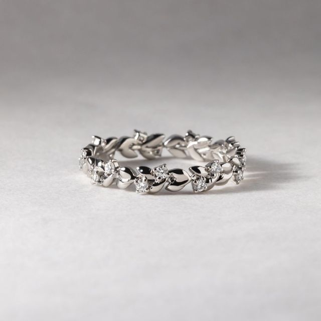 Ivy White Gold Diamond Wedding Ring