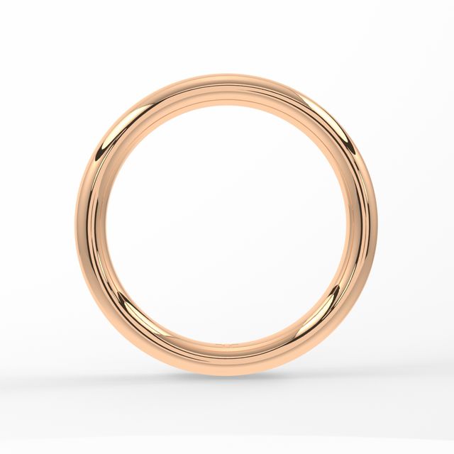Elsmere Rose Gold Plain Wedding Band – 2.80mm