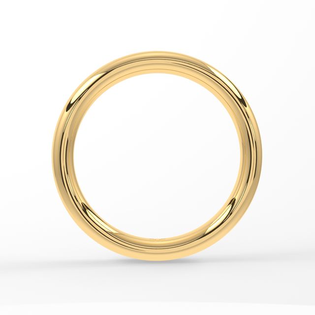 Elsmere Yellow Gold Plain Wedding Band – 2.80mm