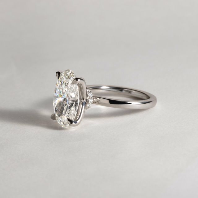 5.00 Carat Oval Cut Hidden Halo Engagement Ring- Jennifer