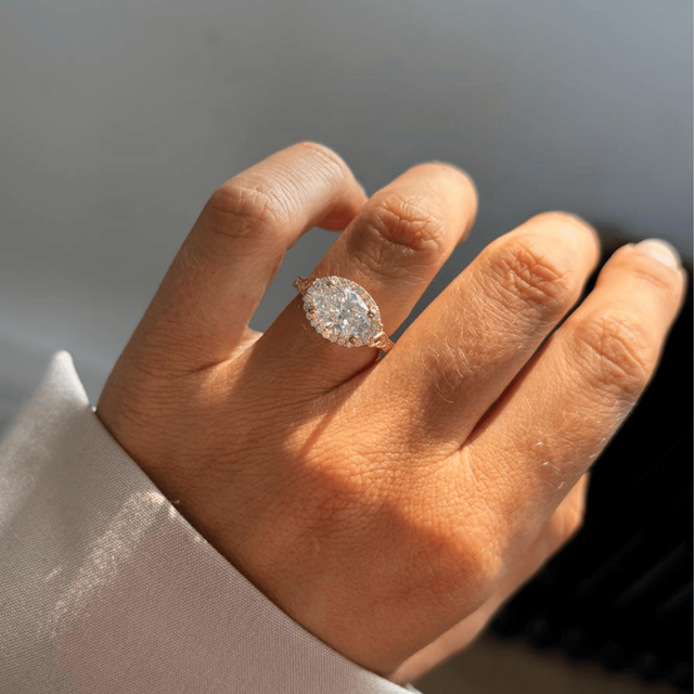 2.00 Carat Oval Diamond Celtic Ring In Yellow Gold - Maeve