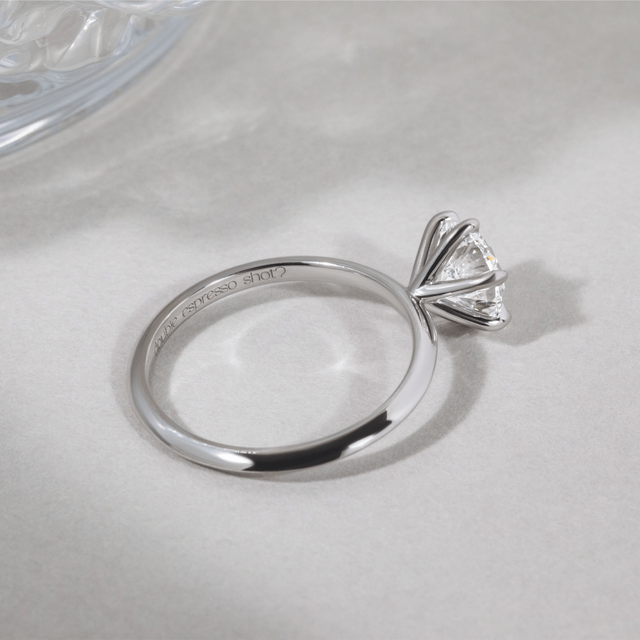 1.80 Carat Round Diamond Six Claw Solitaire Platinum Engagement Ring - Kylie