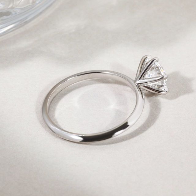 1.80 Carat Round Diamond Six Claw Solitaire Platinum Engagement Ring - Kylie