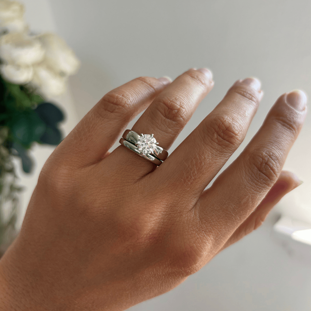 1.50 Carat Round Diamond Solitaire Platinum Engagement Ring - Bespoke Vri