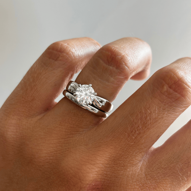 1.50 Carat Round Diamond Solitaire Platinum Engagement Ring - Bespoke Vri