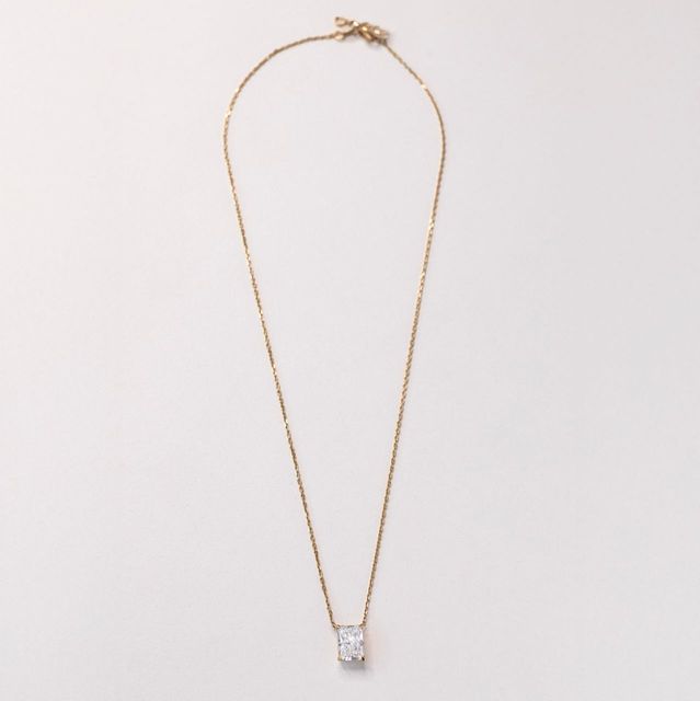 2.79ct Radiant Cut Solitaire Pendant in 18k Yellow Gold - Ariana