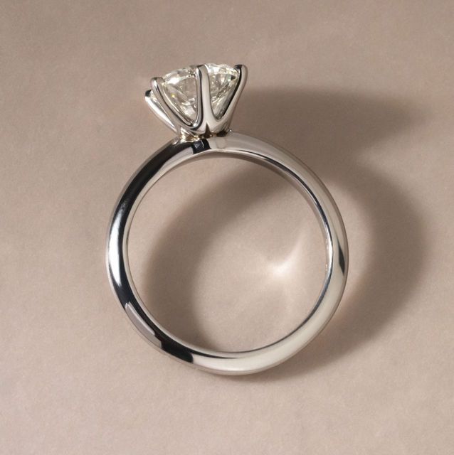 2.01 Carat Natural Round Diamond Solitaire Engagement Ring in Platinum - Favian