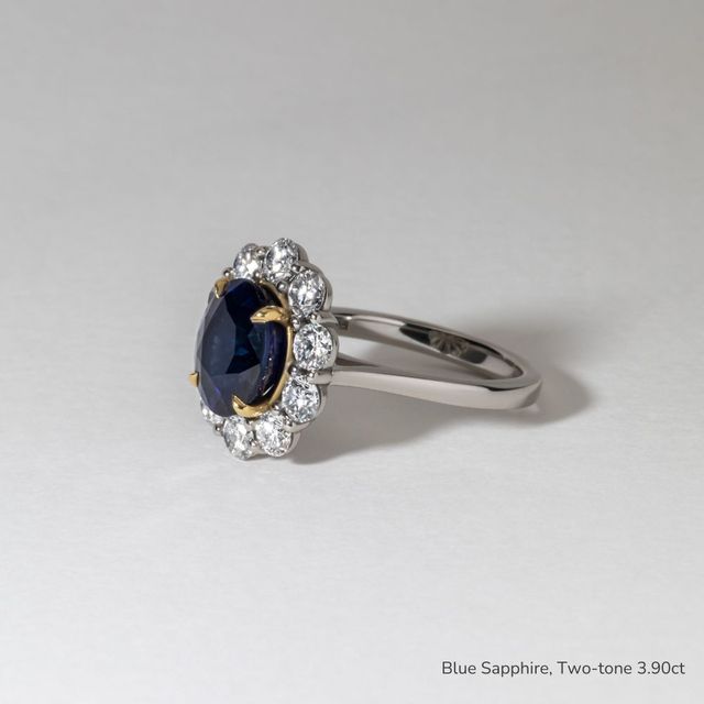 Marisol White Gold Cluster Engagement Ring