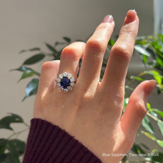 Marisol Platinum Halo Engagement Ring