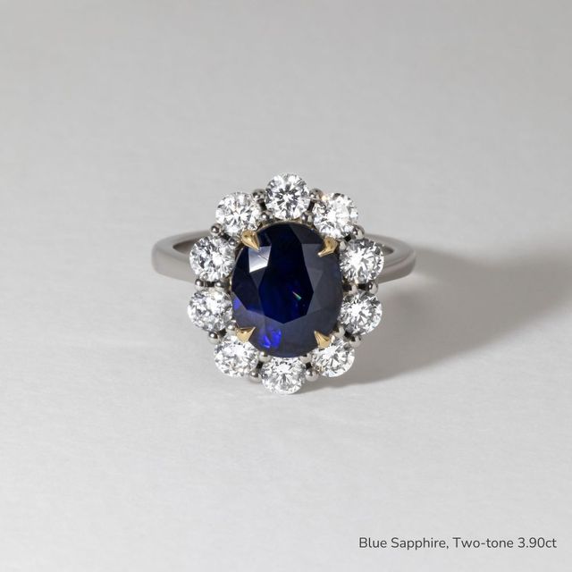 Marisol White Gold Cluster Engagement Ring