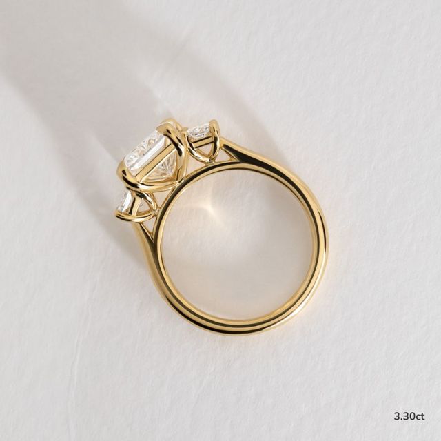 Julia Yellow Gold Trilogy Engagement Ring