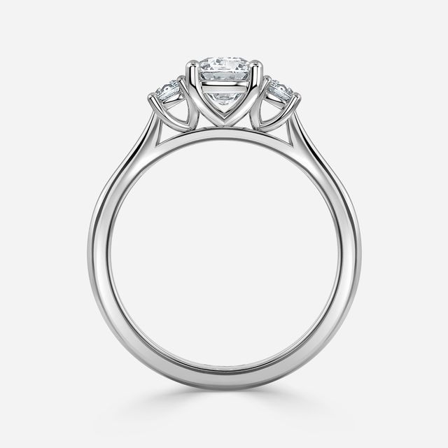 Julia White Gold Trilogy Engagement Ring