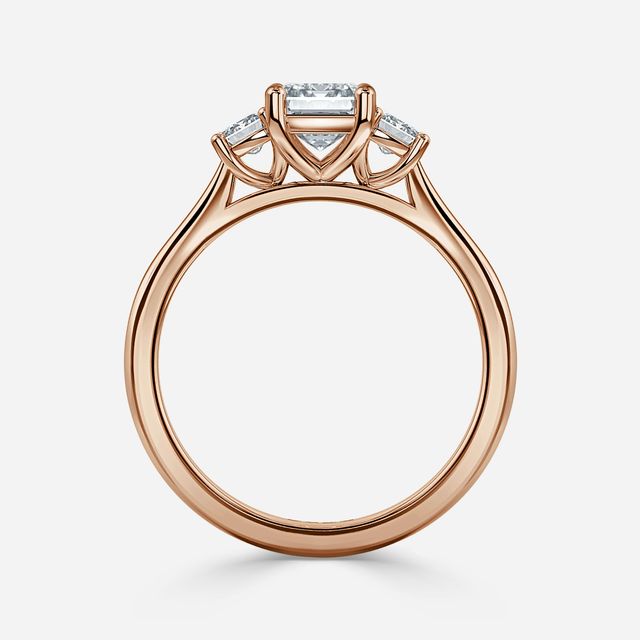Julia Rose Gold Trilogy Engagement Ring