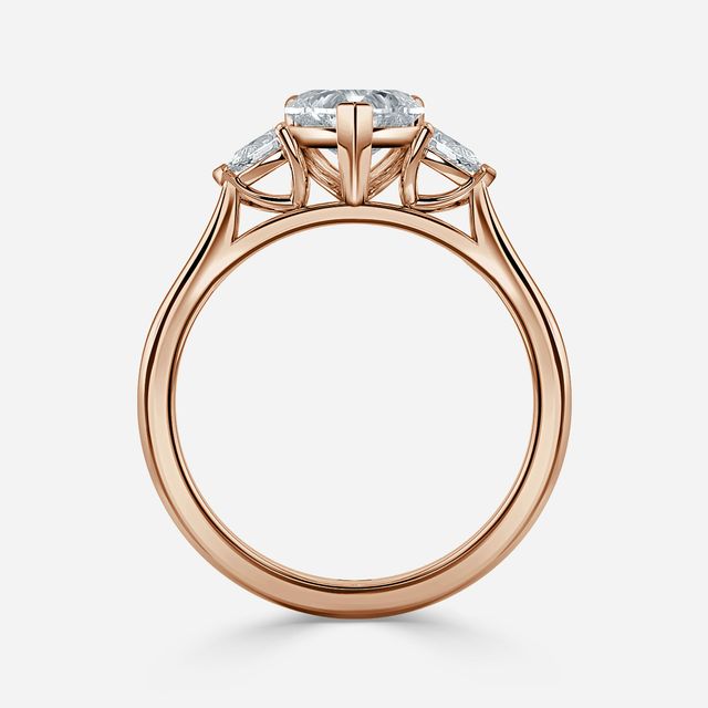 Julia Rose Gold Trilogy Engagement Ring