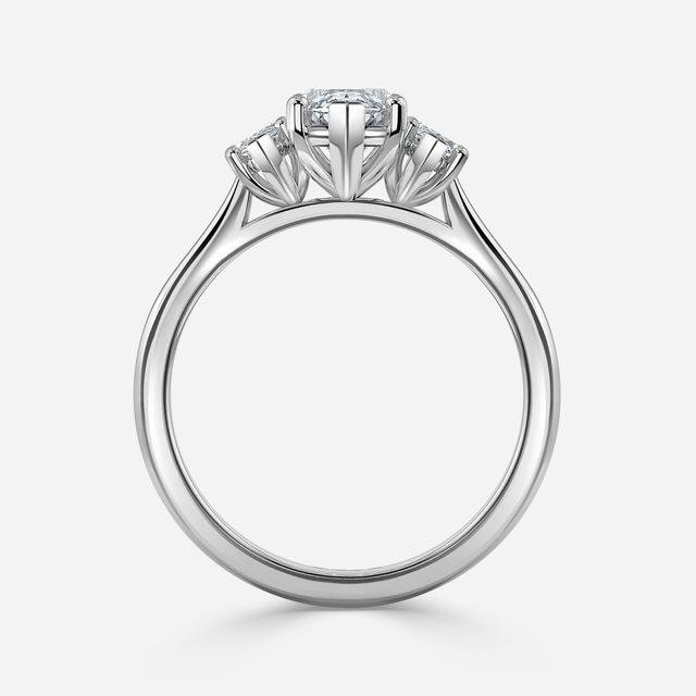 Julia White Gold Trilogy Engagement Ring