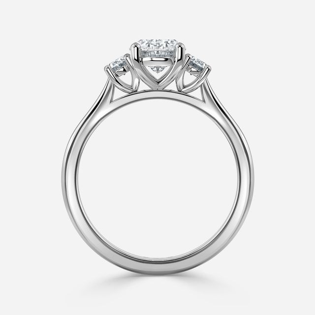 Julia Platinum Trilogy Engagement Ring