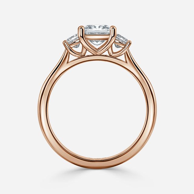 Julia Rose Gold Trilogy Engagement Ring