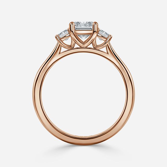 Julia Rose Gold Trilogy Engagement Ring
