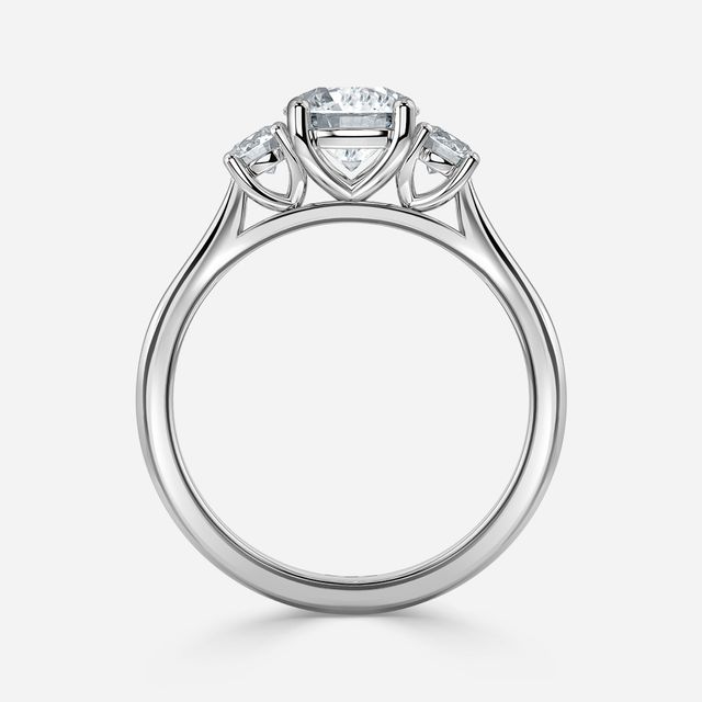 Julia Yellow Gold Trilogy Engagement Ring