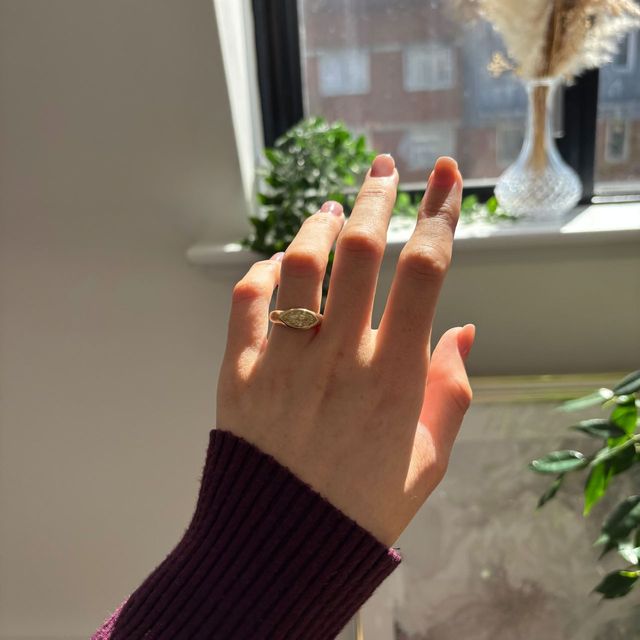 2 Carat Lab Grown Yellow Marquise Diamond East-West Engagement Ring in Yellow Gold - Adair
