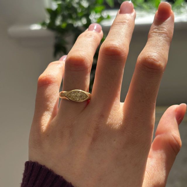 2 Carat Lab Grown Yellow Marquise Diamond East-West Engagement Ring in Yellow Gold - Adair