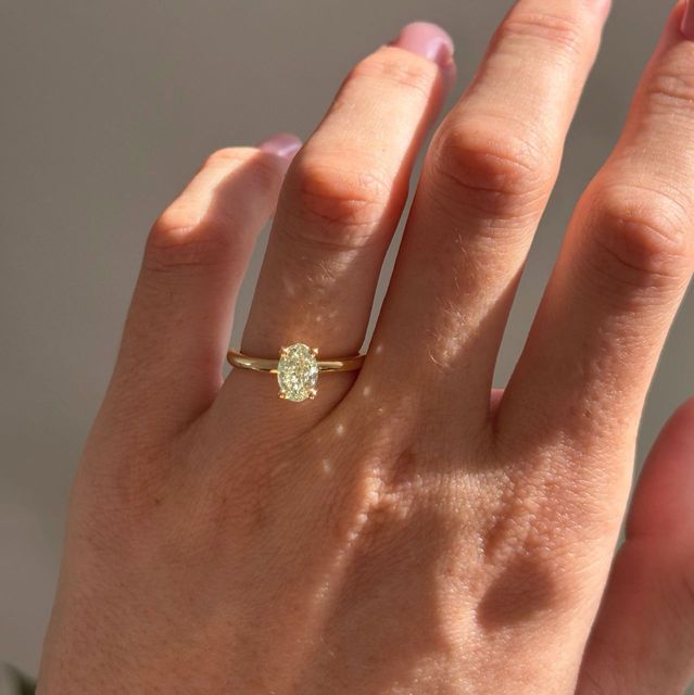 2 Carat Yellow Marquise Diamond Cluster Engagement Ring in Yellow Gold - Windermere