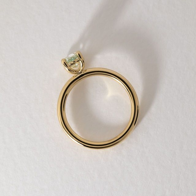 2 Carat Yellow Marquise Diamond Cluster Engagement Ring in Yellow Gold - Windermere