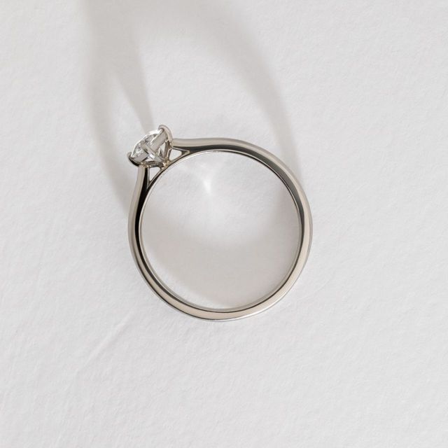 0.60 Carat Lab Grown Marquise Diamond Solitaire Engagement Ring in Platinum - Serena